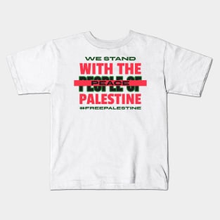 Free Palestine Gaza Rafah Ceasefire Now Peace Activist Kids T-Shirt